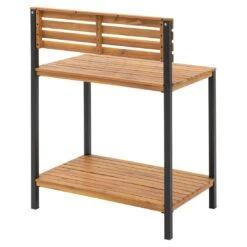 OUTLIV. Bern Pflanztisch 80x50x110cm Stahl/Akazie Schwarz/Natur 3 OUTLIV. Bern Pflanztisch 80x50x110cm Stahl/Akazie Schwarz/Natur -Outliv outliv ko tao pflanztisch 80x50x110cm stahl akazie 1343125 4