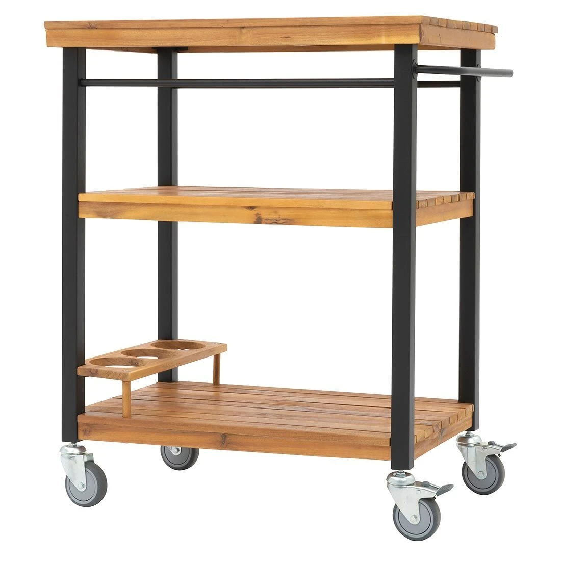 OUTLIV. Bern Servierwagen 66x43x80cm Stahl/Akazie Schwarz/Natur OUTLIV. Bern Servierwagen 66x43x80cm Stahl/Akazie Schwarz/Natur -Outliv outliv ko tao servierwagen 66x43x80cm stahl akazie 1343136 3