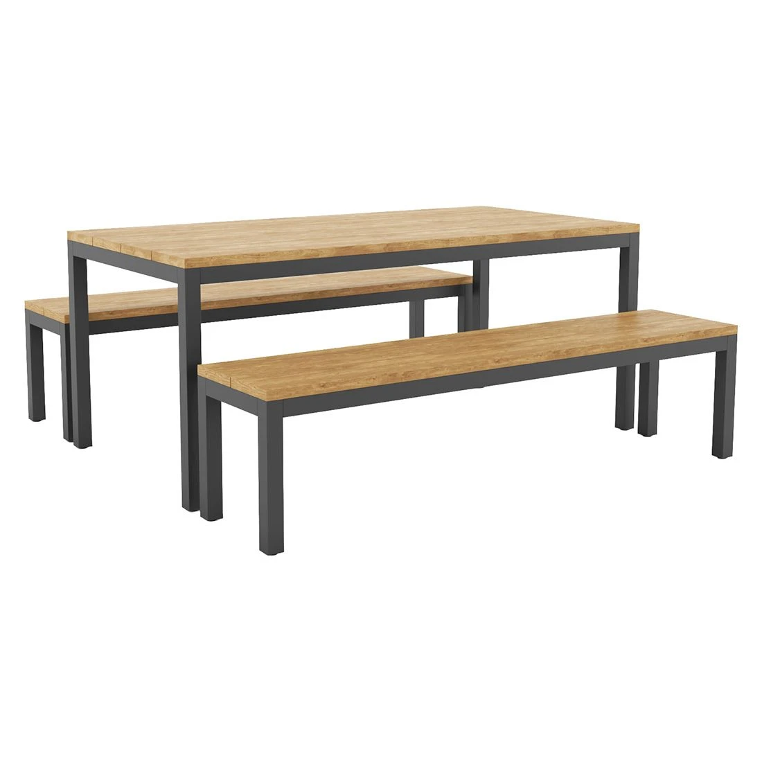 OUTLIV. Kobe Gartenmöbel-Set 3-tlg. Tisch 180x90cm Anthrazit/Natur OUTLIV. Kobe Gartenmöbel-Set 3-tlg. Tisch 180x90cm Anthrazit/Natur -Outliv outliv kobe gartenmoebel set 3 tlg tisch 180x90cm 1495838 2