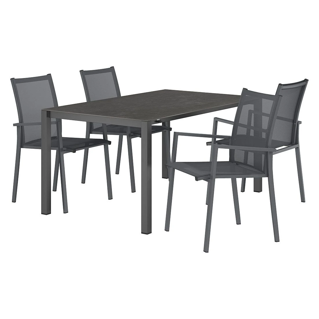 OUTLIV. Kobe Gartenmöbel-Set 5-tlg. Tisch 160/217/267x91cm Anthrazit/Dark Grey OUTLIV. Kobe Gartenmöbel-Set 5-tlg. Tisch 160/217/267x91cm Anthrazit/Dark Grey -Outliv outliv kobe gartenmoebel set 5 tlg tisch 160 217 267x91cm 1495101 3