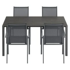 OUTLIV. Kobe Gartenmöbel-Set 5-tlg. Tisch 160/217/267x91cm Anthrazit/Dark Grey 4 OUTLIV. Kobe Gartenmöbel-Set 5-tlg. Tisch 160/217/267x91cm Anthrazit/Dark Grey -Outliv outliv kobe gartenmoebel set 5 tlg tisch 160 217 267x91cm 1495101 4