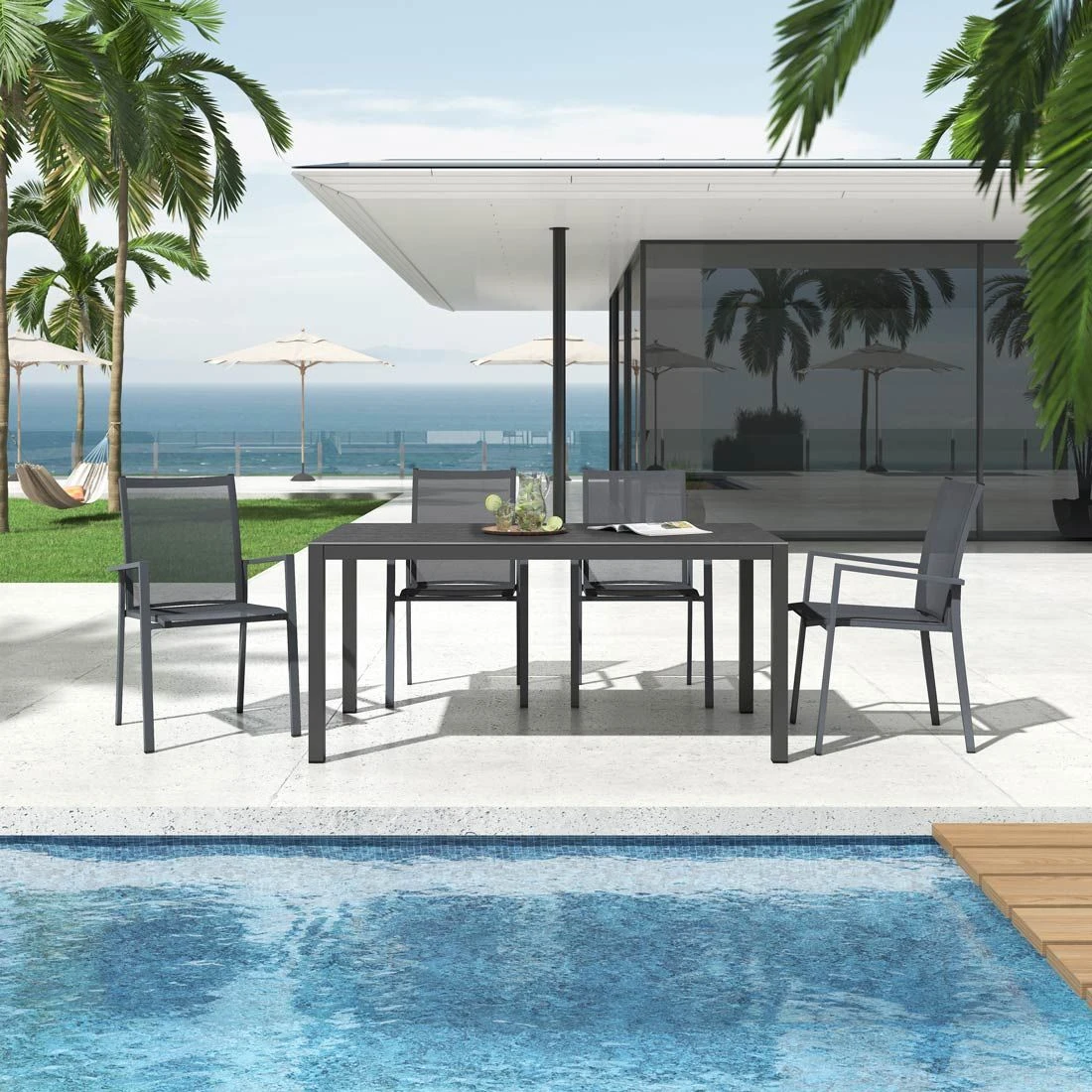 OUTLIV. Kobe Gartenmöbel-Set 5-tlg. Tisch 160x90cm Anthrazit/Bromo OUTLIV. Kobe Gartenmöbel-Set 5-tlg. Tisch 160x90cm Anthrazit/Bromo -Outliv outliv kobe gartenmoebel set 5 tlg tisch 160x90cm 1495046 1