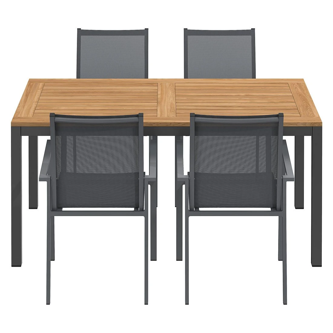 OUTLIV. Kobe Gartenmöbel-Set 5-tlg. Tisch 160x90cm Anthrazit/Natur OUTLIV. Kobe Gartenmöbel-Set 5-tlg. Tisch 160x90cm Anthrazit/Natur -Outliv outliv kobe gartenmoebel set 5 tlg tisch 160x90cm 1495079 3