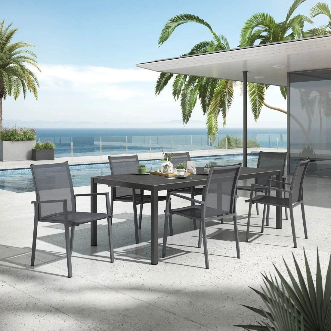 OUTLIV. Kobe Gartenmöbel-Set 7-tlg. Tisch 220x100cm Anthrazit/Bromo OUTLIV. Kobe Gartenmöbel-Set 7-tlg. Tisch 220x100cm Anthrazit/Bromo -Outliv outliv kobe gartenmoebel set 7 tlg tisch 220x100cm 1495002 1