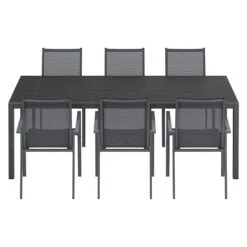 OUTLIV. Kobe Gartenmöbel-Set 7-tlg. Tisch 220x100cm Anthrazit/Bromo 2 OUTLIV. Kobe Gartenmöbel-Set 7-tlg. Tisch 220x100cm Anthrazit/Bromo -Outliv outliv kobe gartenmoebel set 7 tlg tisch 220x100cm 1495002 3