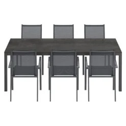 OUTLIV. Kobe Gartenmöbel-Set 7-tlg. Tisch 220x100cm Anthrazit/Zement Dunkel 2 OUTLIV. Kobe Gartenmöbel-Set 7-tlg. Tisch 220x100cm Anthrazit/Zement Dunkel -Outliv outliv kobe gartenmoebel set 7 tlg tisch 220x100cm 1495024 3