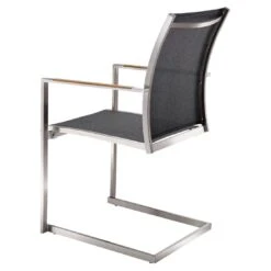 OUTLIV. Kreta Freischwinger Edelstahl/Textilene Silber/Coal 3 OUTLIV. Kreta Freischwinger Edelstahl/Textilene Silber/Coal -Outliv outliv kreta freischwinger aluminium rope 1365895 4