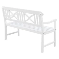 OUTLIV. Landhaus Gartenbank Akazie Weiß -Outliv outliv landhaus 2 sitzerbank 128cm akazie weiss 1239868 4