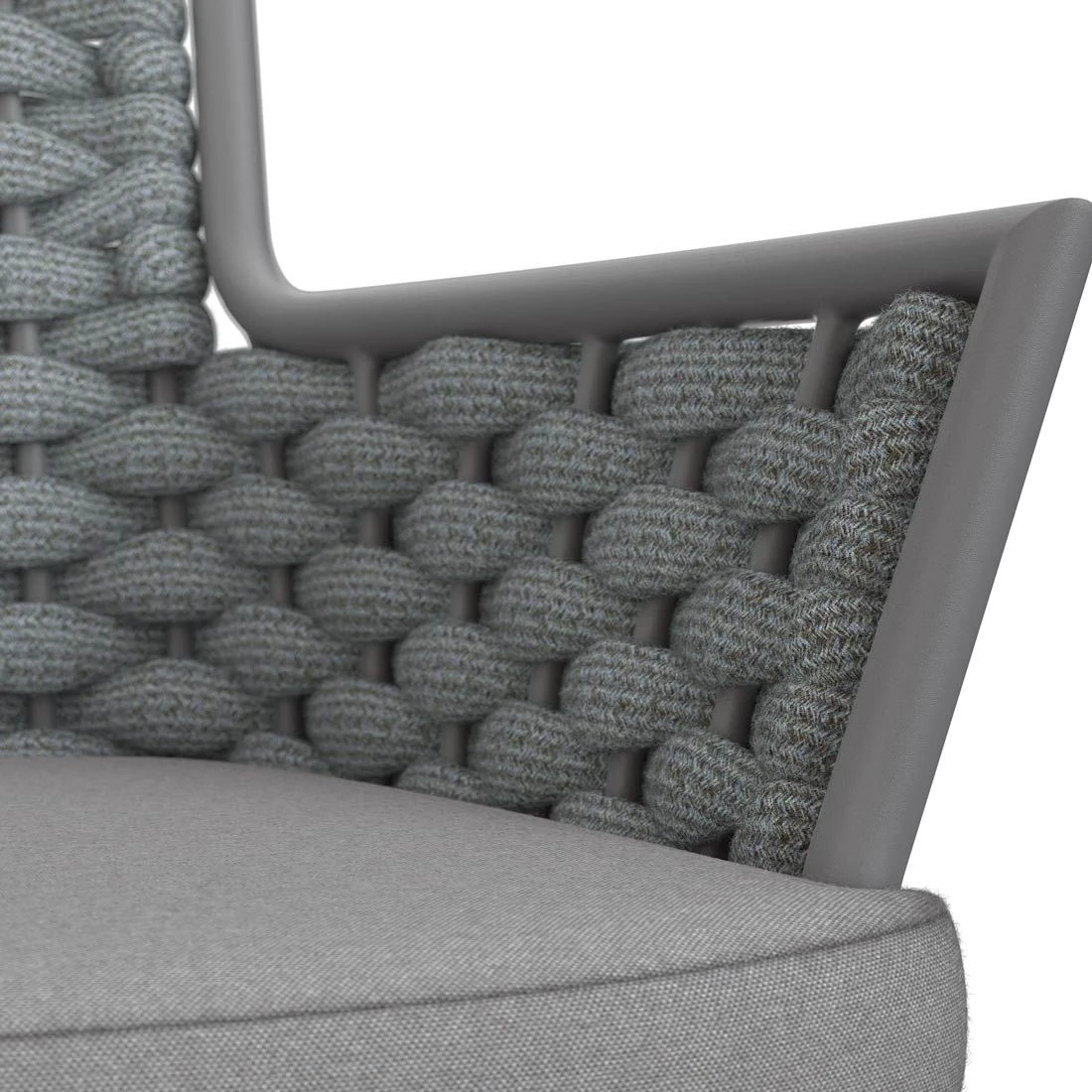 OUTLIV. Leon Diningsessel Aluminium/Rope/Olefin Anthrazit/Anthrazit-Blau-Meliert OUTLIV. Leon Diningsessel Aluminium/Rope/Olefin Anthrazit/Anthrazit-Blau-Meliert -Outliv outliv leon diningsessel aluminium rope acryl anthrazit anthrazit blau meliert 1171943 8