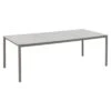 OUTLIV. Leon Gartentisch 220x100cm Aluminium/Glas Grau/Taupe