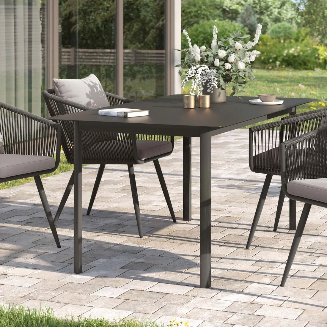OUTLIV. Lorenzo Gartentisch 160x90cm Aluminium Anthrazit OUTLIV. Lorenzo Gartentisch 160x90cm Aluminium Anthrazit -Outliv outliv lorenzo gartentisch 160x90cm aluminium 1498500 2