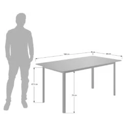 OUTLIV. Lorenzo Gartentisch 160x90cm Aluminium Anthrazit 2 OUTLIV. Lorenzo Gartentisch 160x90cm Aluminium Anthrazit -Outliv outliv lorenzo gartentisch 160x90cm aluminium 1498500 3