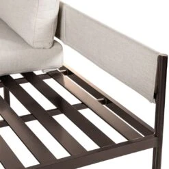 OUTLIV. Loungeset 4tlg. Aluminium/Teak Dunkelbraun/Beige -Outliv outliv loungeset 4tlg aluminium teak 1435173 7