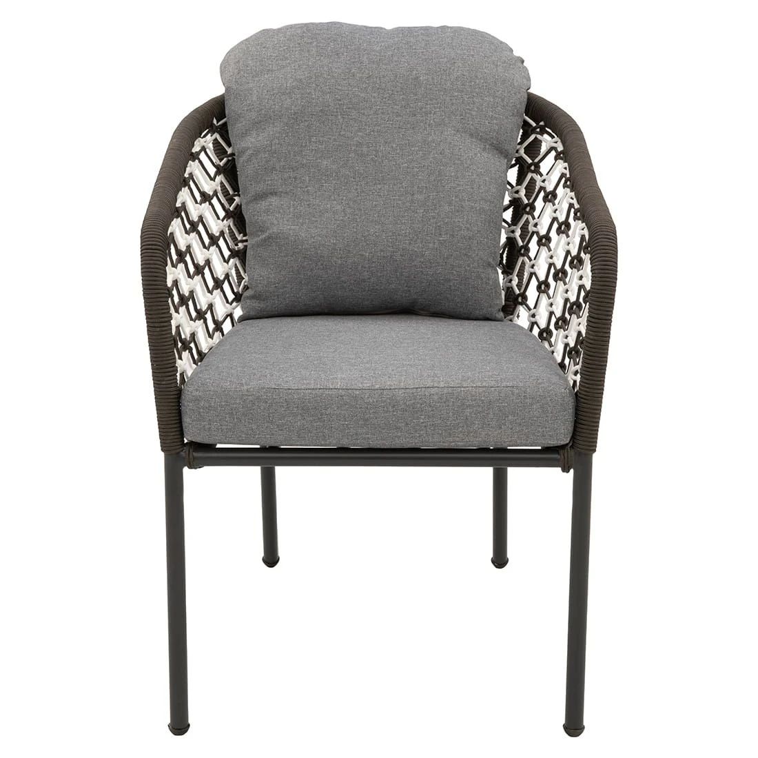 OUTLIV. Mali Gartensessel Aluminium/Rope Anthrazit/Dunkelgrau-Weiß OUTLIV. Mali Gartensessel Aluminium/Rope Anthrazit/Dunkelgrau-Weiß -Outliv outliv mali diningsessel aluminium rope 1353399 2