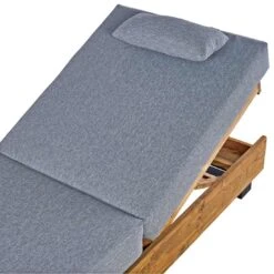 OUTLIV. Madrid Gartenliege Teak Recycelt/Olefin Teak Recycelt/Grau -Outliv outliv marando loungeliege 200x60cm teak recycelt polster 1346766 6