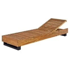 OUTLIV. Madrid Gartenliege Teak Recycelt/Olefin Teak Recycelt/Grau -Outliv outliv marando loungeliege 200x60cm teak recycelt polster 1346766 7