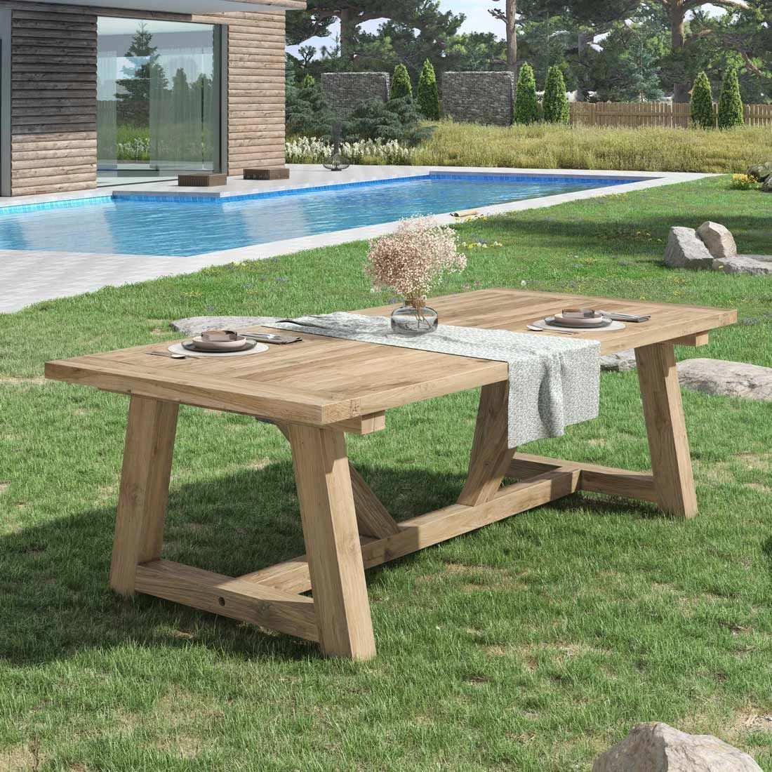 OUTLIV. Marbella Gartentisch 240x110 cm Teak Recycelt OUTLIV. Marbella Gartentisch 240x110 Cm Teak Recycelt -Outliv outliv marbella gartentisch 240x100 cm teak recycled teak recycled 988001 2