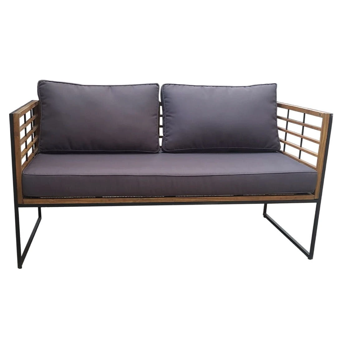 OUTLIV. Maui Gartensofa Stahl/Akazie/Polster Schwarz/Anthrazit OUTLIV. Maui Gartensofa Stahl/Akazie/Polster Schwarz/Anthrazit -Outliv outliv maui 2 sitzersofa stahl akazie polster 1343202 2