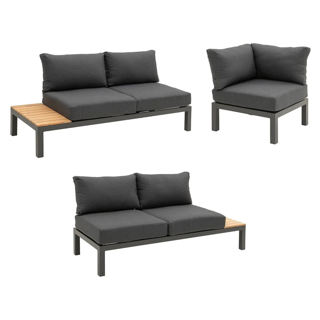 OUTLIV. Merida Ecklounge Aluminium/Polyester Anthrazit OUTLIV. Merida Ecklounge Aluminium/Polyester Anthrazit -Outliv outliv merida loungeecke aluminium polster anthrazit 1244675 3