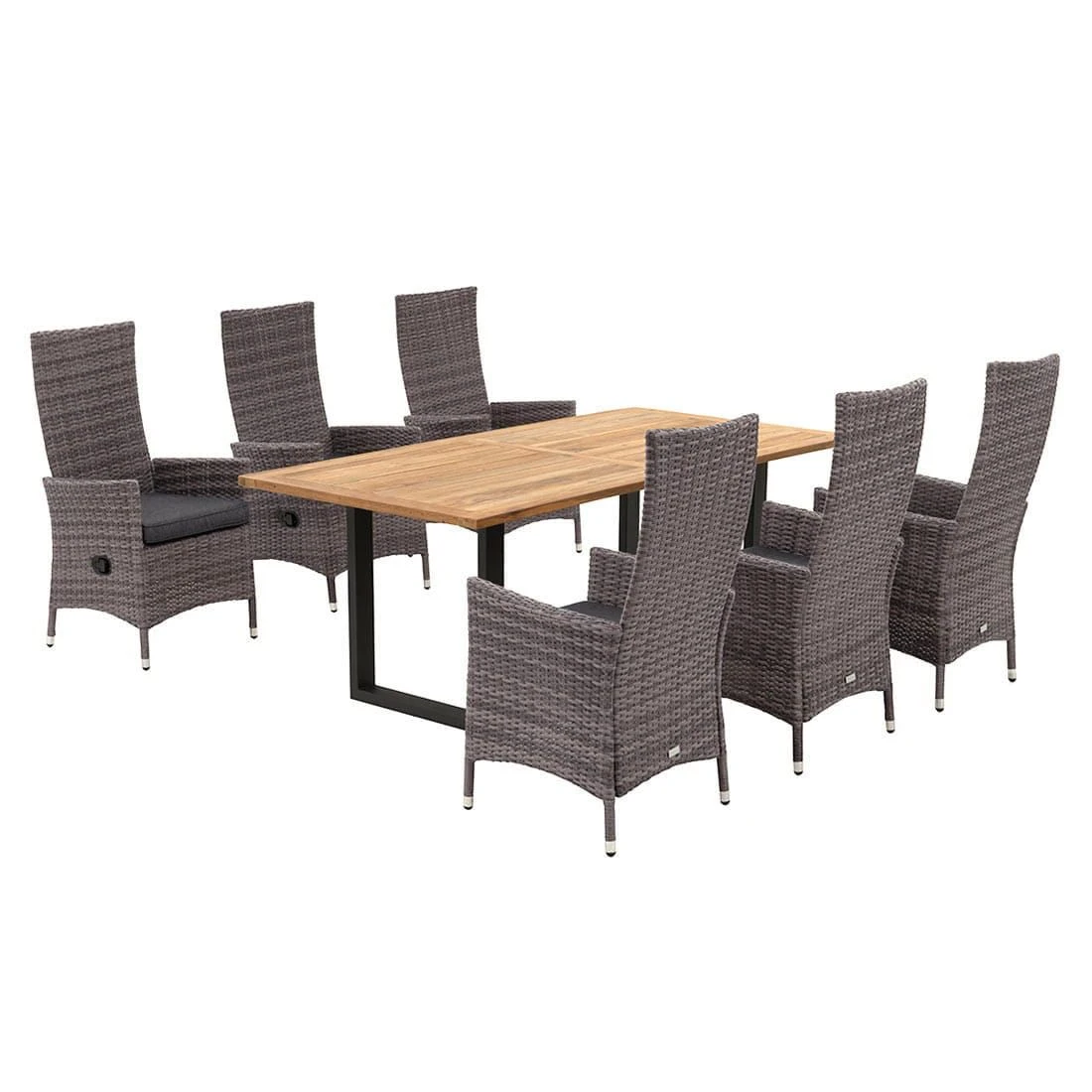 OUTLIV. Mexico Gartenmöbelset 7-tlg. mit Tisch 200x100cm Grau/Schwarz OUTLIV. Mexico Gartenmöbelset 7-tlg. Mit Tisch 200x100cm Grau/Schwarz -Outliv outliv mexico gartenmoebelset 7 tlg mit tisch 200x100cm 1408828 1