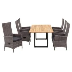 OUTLIV. Mexico Gartenmöbelset 7-tlg. Mit Tisch 200x100cm Grau/Schwarz 2 OUTLIV. Mexico Gartenmöbelset 7-tlg. Mit Tisch 200x100cm Grau/Schwarz -Outliv outliv mexico gartenmoebelset 7 tlg mit tisch 200x100cm 1408828 3