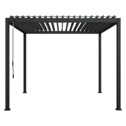 OUTLIV. Mira Gartenpergola 300x300cm Aluminium/Stahl Anthrazit 4 OUTLIV. Mira Gartenpergola 300x300cm Aluminium/Stahl Anthrazit -Outliv outliv mira pavillon 300x300cm aluminium stahl anthrazit 1239373 4