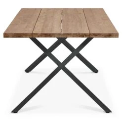 OUTLIV. Hudson Gartenmöbelset 3-tlg. Tisch 220x100cm Edelstahl/Teak Recycelt Charcoal/Teak Recycelt -Outliv outliv ohio gartenmoebelset 3 tlg aluminium teak recycelt 1400523 4