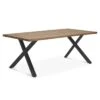 OUTLIV. Hudson Gartentisch Edelstahl/Teak Recycelt Charcoal/Teak Recycelt