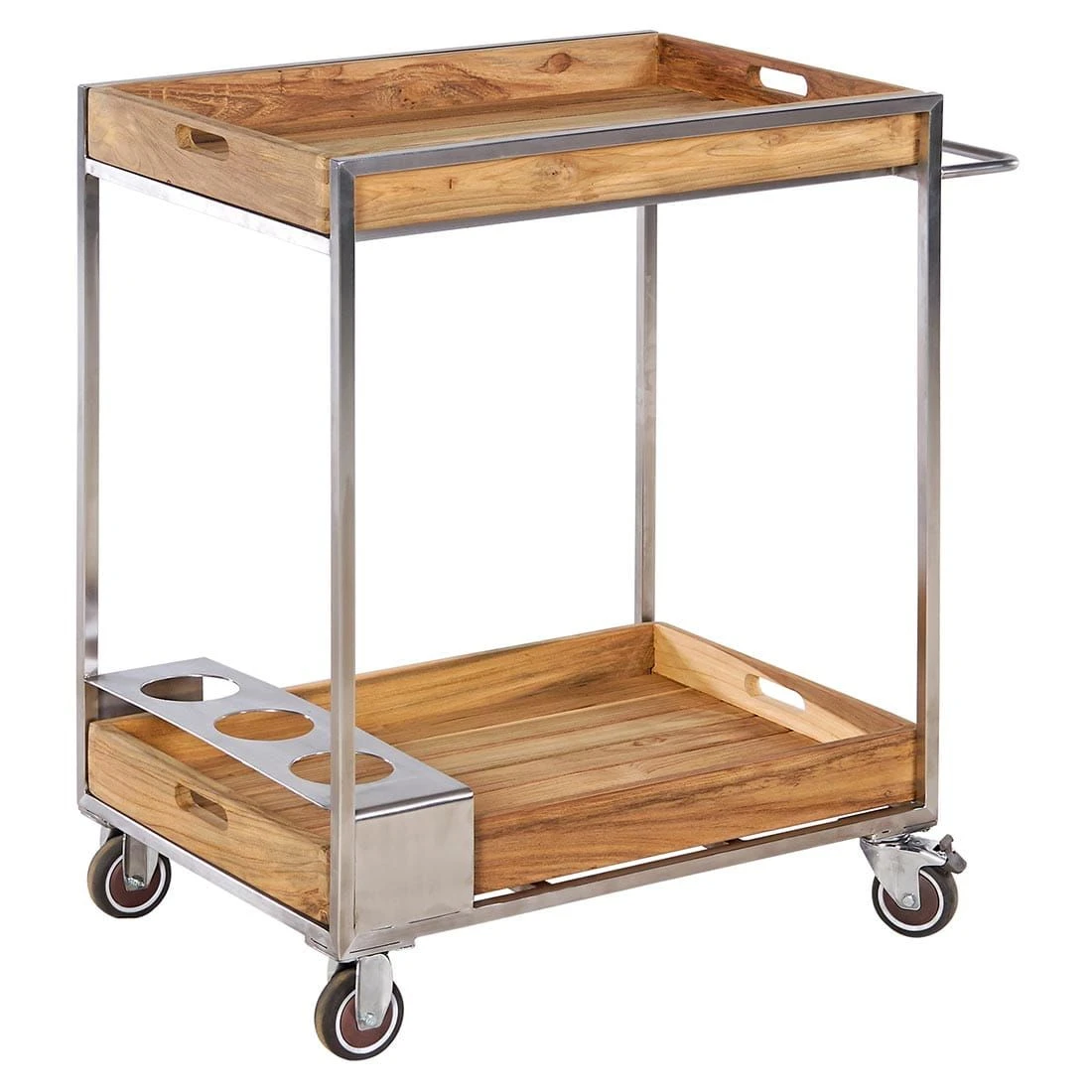 OUTLIV. Oro Servierwagen Edelstahl/Teak Recycelt Silber/Natur OUTLIV. Oro Servierwagen Edelstahl/Teak Recycelt Silber/Natur -Outliv outliv oro servierwagen edelstahl teak recycelt silber braun 1323083 1 1