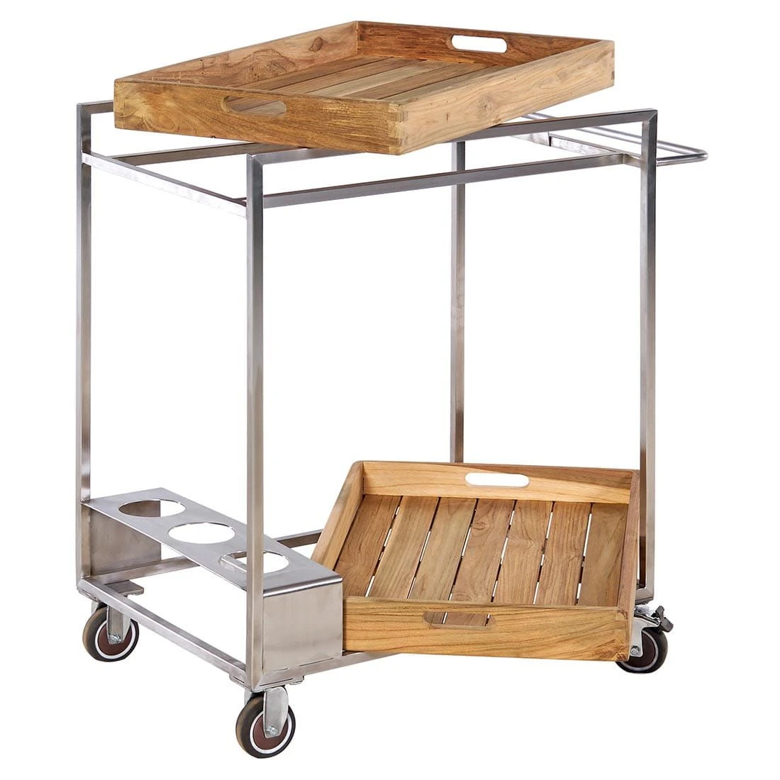 OUTLIV. Oro Servierwagen Edelstahl/Teak Recycelt Silber/Natur OUTLIV. Oro Servierwagen Edelstahl/Teak Recycelt Silber/Natur -Outliv outliv oro servierwagen edelstahl teak recycelt silber braun 1323083 2 1