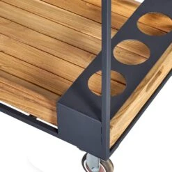 OUTLIV. Oro Servierwagen Stahl/Teak Recycelt Anthrazit/Natur -Outliv outliv oro servierwagen stahl teak recycelt anthrazit braun 1323094 4