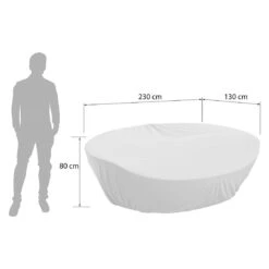 OUTLIV. Schutzhülle Für Loungeinsel Paradiso 230x130x80cm Schwarz -Outliv outliv paradiso schutzhuelle fuer loungeinsel 230x130x80cm 1498489 8