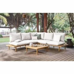 OUTLIV. Phoenix Ecklounge Akazie/Olefin Teak-Look