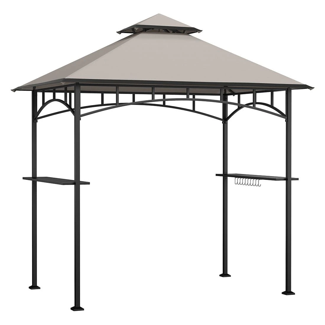 OUTLIV. Gartenpavillon 152x244cm Stahl/Stoff Schwarz/Grau OUTLIV. Gartenpavillon 152x244cm Stahl/Stoff Schwarz/Grau -Outliv outliv pavillon 152x244cm stahl stoff 1396640 1