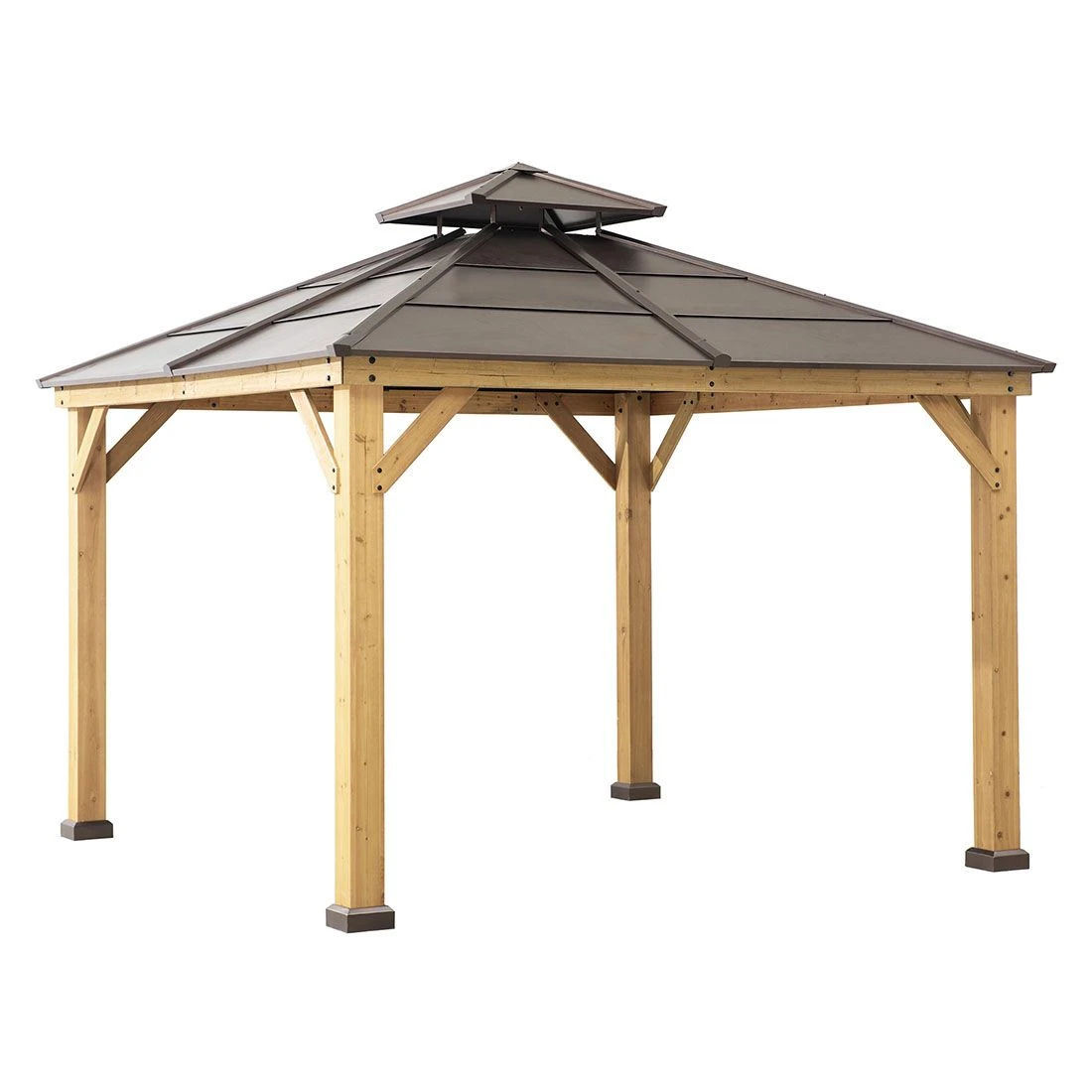 OUTLIV. Pavillon 335x335 cm Zedernholz/Stahl Braun OUTLIV. Pavillon 335x335 Cm Zedernholz/Stahl Braun -Outliv outliv pavillon 335x335 cm zedernholz stahl 1422226 1