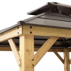 OUTLIV. Pavillon 335x335 Cm Zedernholz/Stahl Braun 2 OUTLIV. Pavillon 335x335 Cm Zedernholz/Stahl Braun -Outliv outliv pavillon 335x335 cm zedernholz stahl 1422226 3