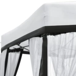 OUTLIV. Gartenpavillon 335x335cm Stahl/Stoff Schwarz/Weiß 4 OUTLIV. Gartenpavillon 335x335cm Stahl/Stoff Schwarz/Weiß -Outliv outliv pavillon 335x335cm stahl stoff 1396629 5