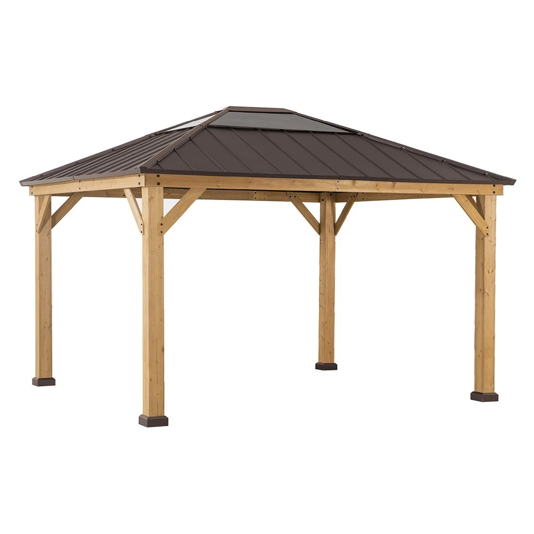 OUTLIV. Gartenpavillon Zedernholz/Stahl Braun OUTLIV. Gartenpavillon Zedernholz/Stahl Braun -Outliv outliv pavillon 393x335 cm zedernholz stahl 1422204 1