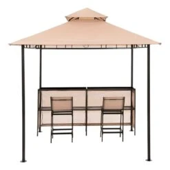 OUTLIV. Gartenpavillon Mit Bar & 2 Stühlen Beige -Outliv outliv pavillon mit bar 2 stuehlen 1288719 3