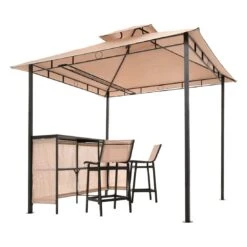 OUTLIV. Gartenpavillon Mit Bar & 2 Stühlen Beige -Outliv outliv pavillon mit bar 2 stuehlen 1288719 5