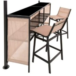 OUTLIV. Gartenpavillon Mit Bar & 2 Stühlen Beige -Outliv outliv pavillon mit bar 2 stuehlen 1288719 6