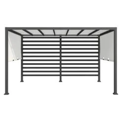 OUTLIV. Gartenpergola 305x366cm Stahl/Stoff Schwarz/Weiß 3 OUTLIV. Gartenpergola 305x366cm Stahl/Stoff Schwarz/Weiß -Outliv outliv pergola 305x366cm stahl stoff 1396607 4