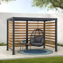OUTLIV. Gartenpergola 313x191 Cm Zedernholz/Stahl Schwarz/Natur 5 OUTLIV. Gartenpergola 313x191 Cm Zedernholz/Stahl Schwarz/Natur -Outliv outliv pergola 313x191 cm zedernholz stahl 1422237 6