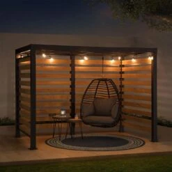 OUTLIV. Gartenpergola 313x191 Cm Zedernholz/Stahl Schwarz/Natur 6 OUTLIV. Gartenpergola 313x191 Cm Zedernholz/Stahl Schwarz/Natur -Outliv outliv pergola 313x191 cm zedernholz stahl 1422237 7