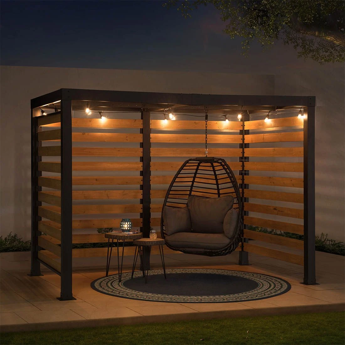 OUTLIV. Gartenpergola 313x191 cm Zedernholz/Stahl Schwarz/Natur OUTLIV. Gartenpergola 313x191 Cm Zedernholz/Stahl Schwarz/Natur -Outliv outliv pergola 313x191 cm zedernholz stahl 1422237 7