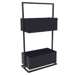 OUTLIV. Pflanzgefäß 40x20x74cm Eisen Schwarz