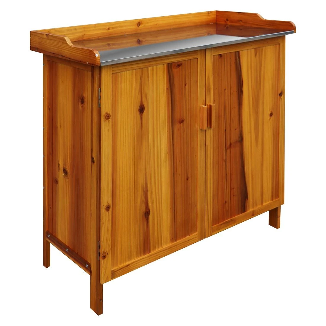 OUTLIV. Pflanztisch mit Unterschrank Tanne/Edelstahl Braun OUTLIV. Pflanztisch Mit Unterschrank Tanne/Edelstahl Braun -Outliv outliv pflanztisch mit unterschrank spiesstanne stahl 1340485 1