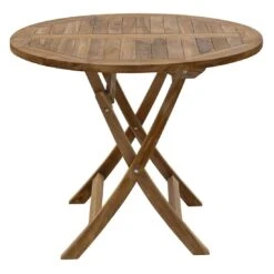 OUTLIV. Portland Klapptisch Teak Natur 2 OUTLIV. Portland Klapptisch Teak Natur -Outliv outliv portland gartentisch durchm90cm teak natur 1346832 3