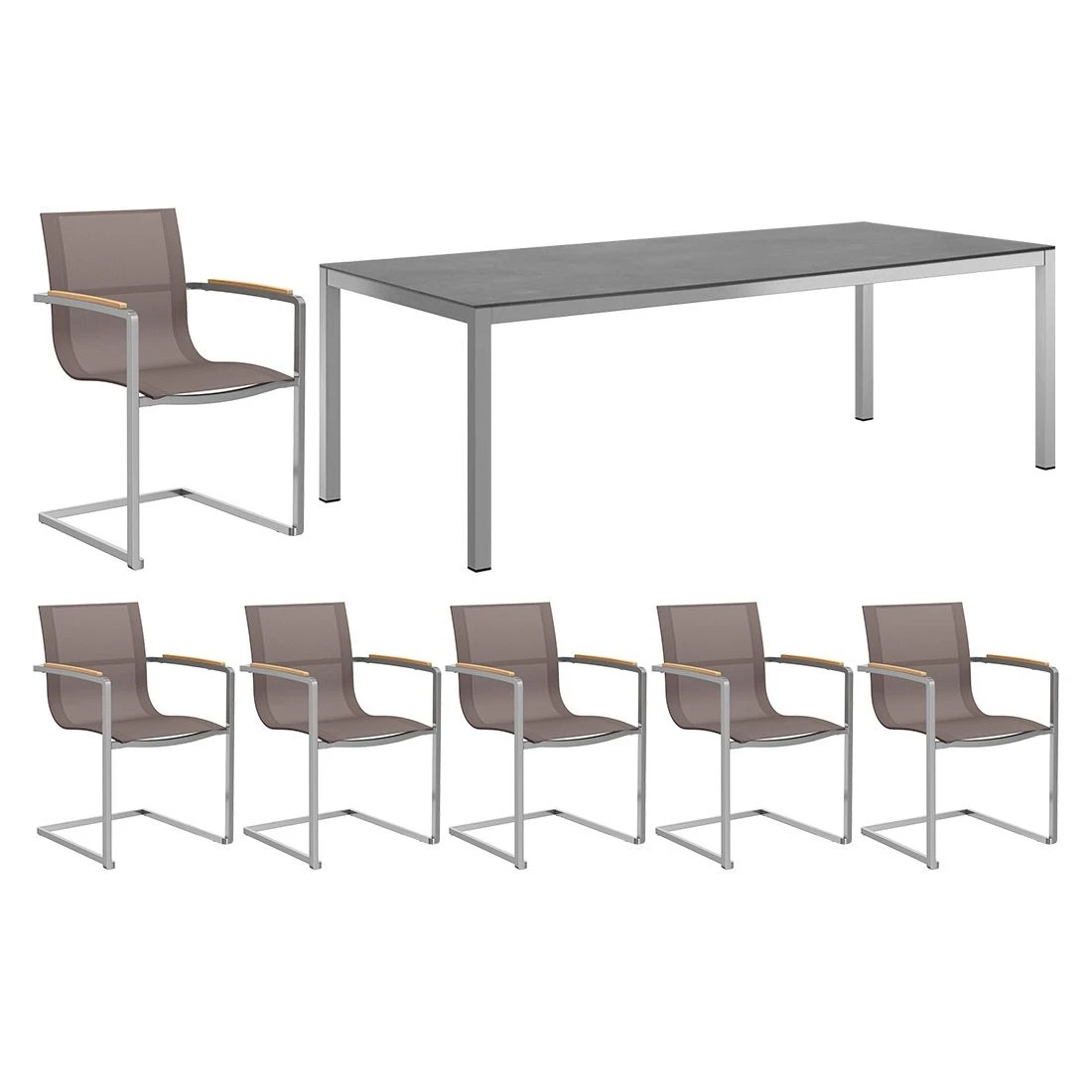 OUTLIV. Rimini Gartenmöbelset 7-tlg. mit Tisch 220x100 cm Taupe/Zement dunkel OUTLIV. Rimini Gartenmöbelset 7-tlg. Mit Tisch 220x100 Cm Taupe/Zement Dunkel -Outliv outliv rimini gartenmoebelset 7 tlg mit tisch 220x100 cm 1423491 1