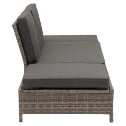 OUTLIV. Roma Gartensofa Geflecht/Polyester Grau/Anthrazit -Outliv outliv roma loungebank geflecht polster grau anthrazit 1253398 4